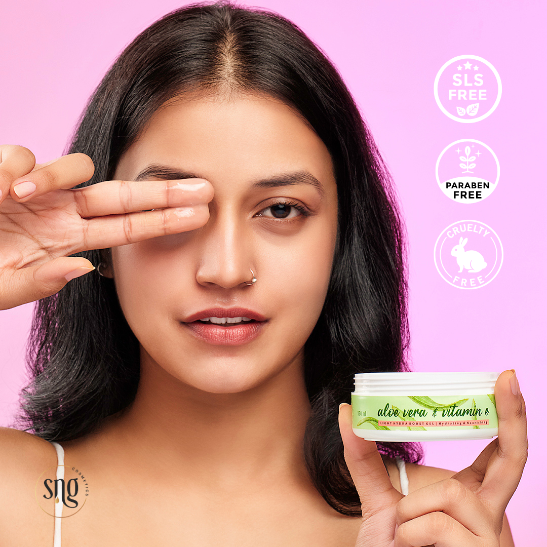 Oatmeal & Shea Butter Shower Gel + Aloevera and Vitamin E Light Hydra Boost Face Moisturiser + Tea Tree & Aloevera Facewash (500ml + 150ml + 100ml)