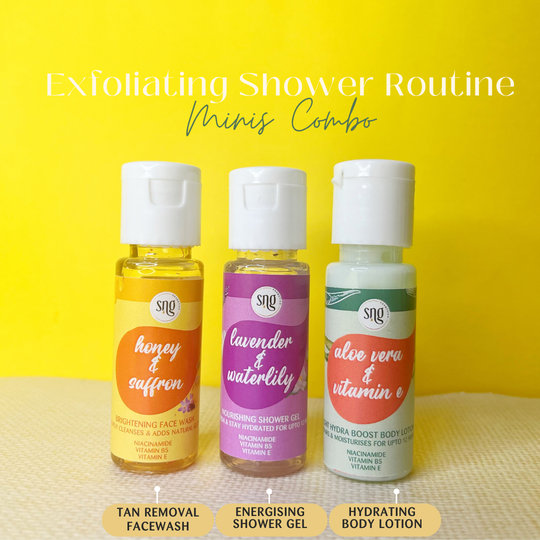Exfoliating Shower Routine Minis (30ml + 30ml + 30ml)